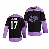 Blackhawks 17 Dylan Strome Black Purple Hockey Fights Cancer Adidas Jersey Dzhi,baseball caps,new era cap wholesale,wholesale hats